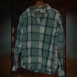 🍀3/15 Old Navy Plaid Button Down Shirt